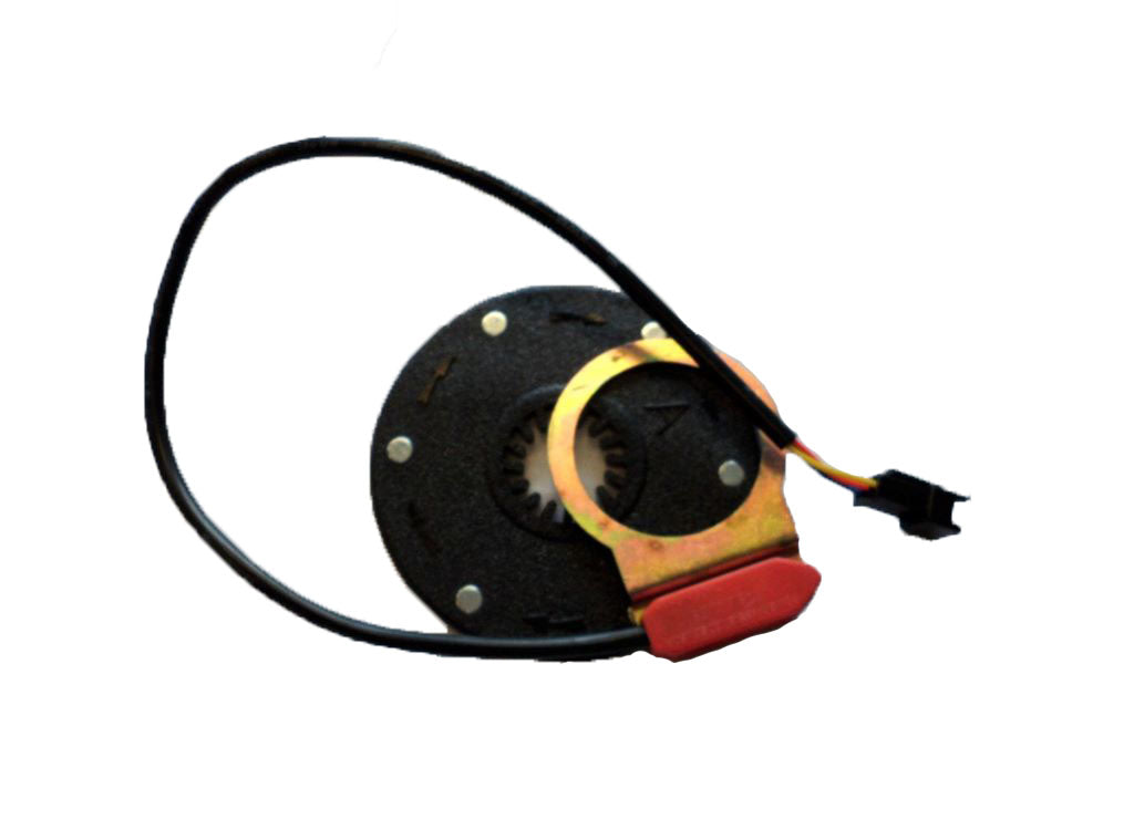 PAS (Pedal Assist System) Sensor w/ 6 Magnetic Disks (Black Clip Plug) - Version 1