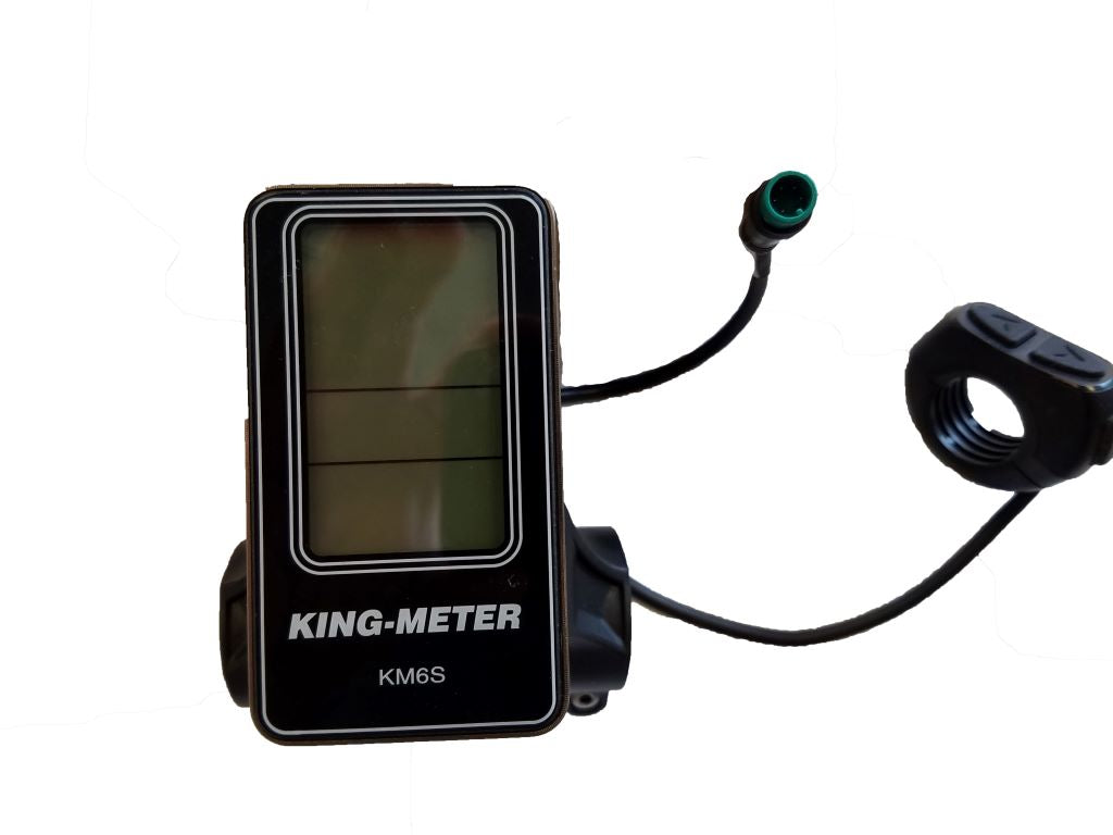 Fat Tire Kingmeter® KM6S LCD Smart PAS Device (Female Plug End - Male Pins) - VERSION 1