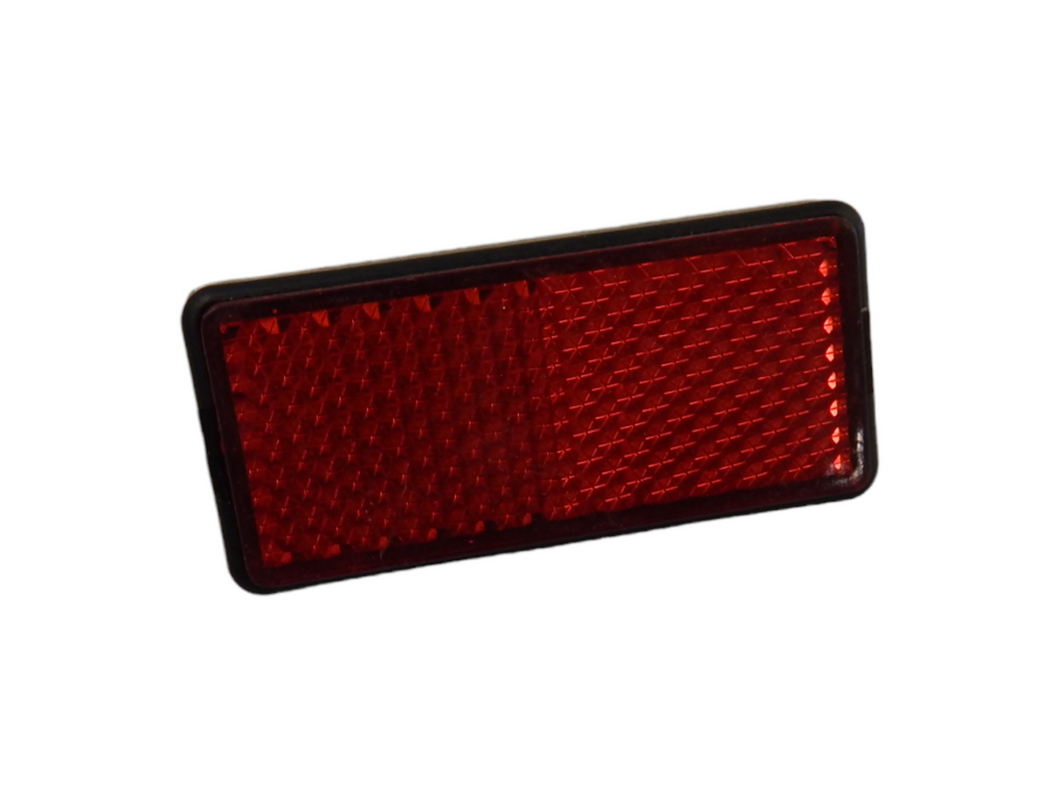 Red Rectangular Rear Reflector – X-treme Scooters
